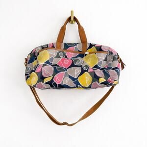 Fossil Eliza Weekender Floral Duffel Tote Bag Multicolor